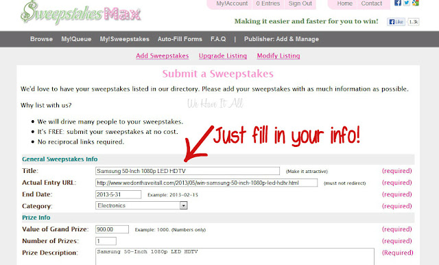 Sweepstakes!Max Sweepstakes!Max