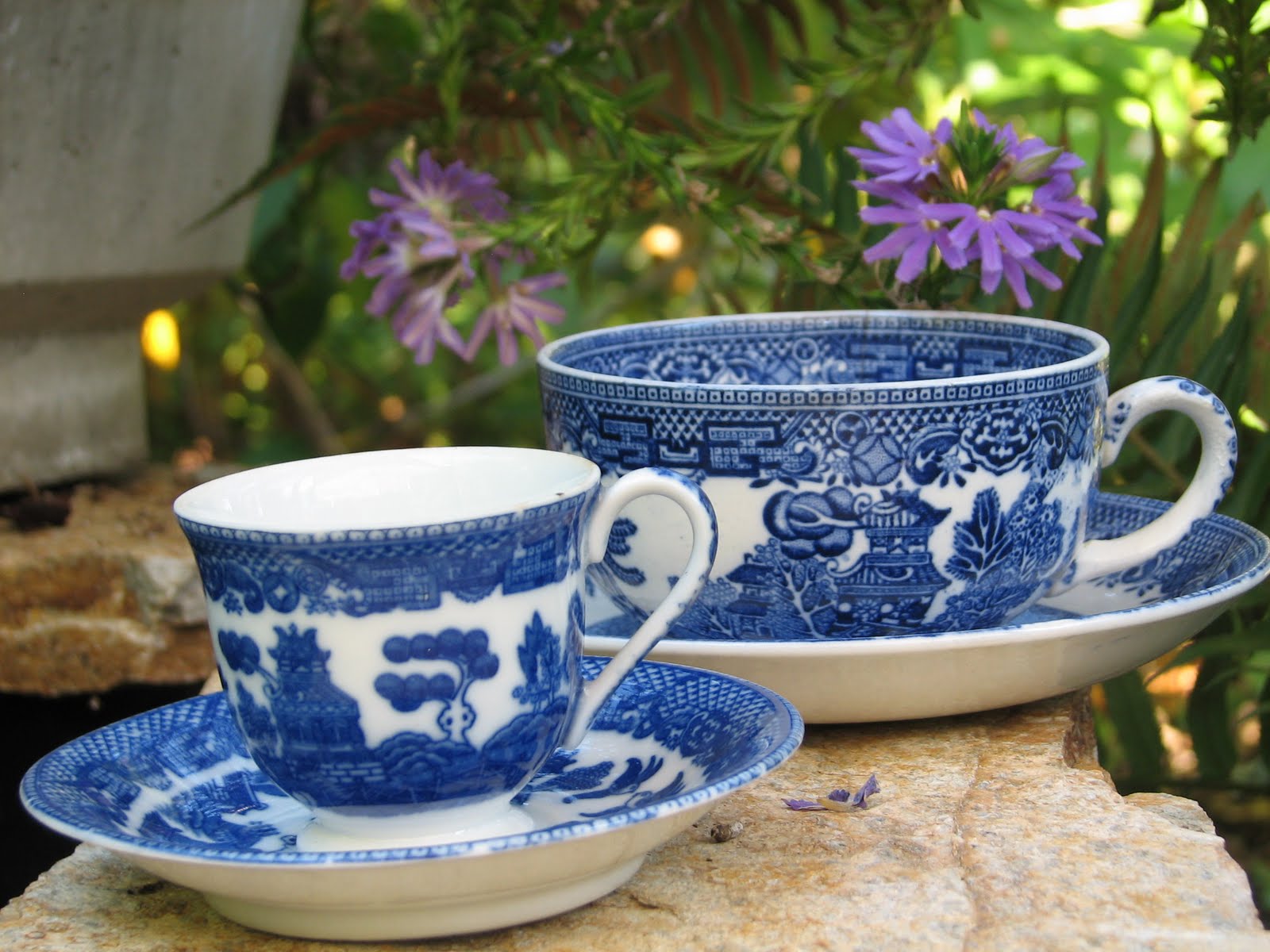 From Cedar Pond to Laughing Dove Farm Tiny Teacup Blue Willow