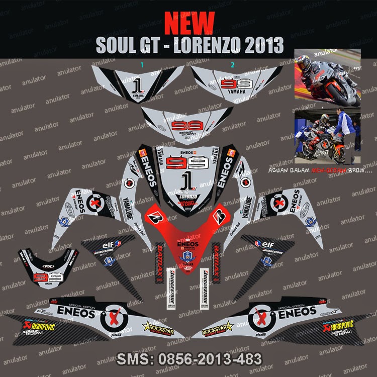 soul gt new lorenzo digital print stiker motor sticker soul gt new lorenzo digital print stiker motor sticker