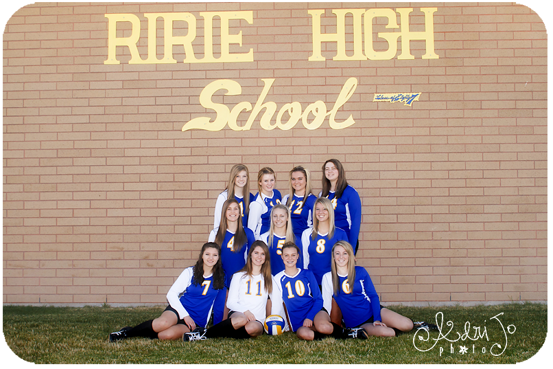 Adri Jo Photo Volleyball Team Pictures Ririe, ID Photographer