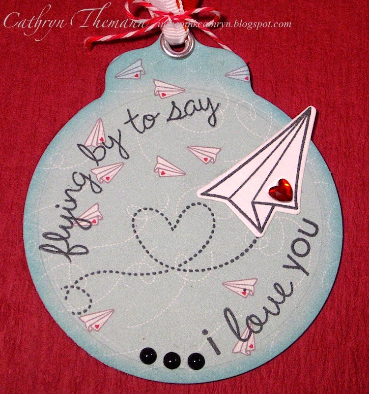 In the Pink, Designs by Cathryn Paper Airplane Gift Bag and Tag