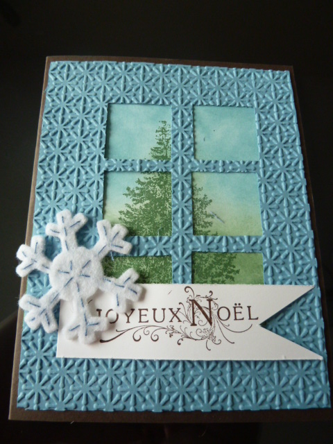 Passion scrapbooking: carte de Noël traditionnelle