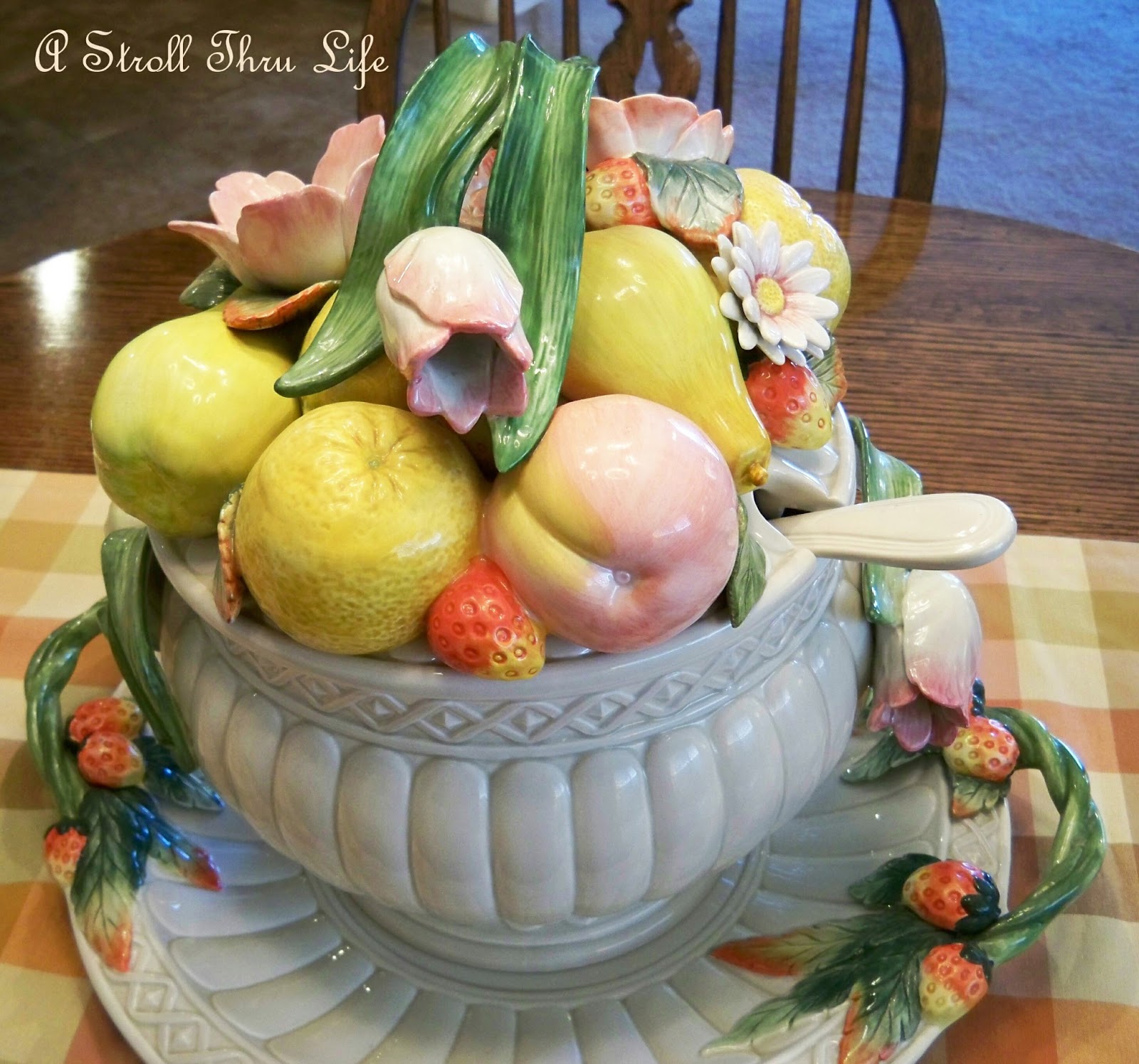 A Stroll Thru Life Fitz and Floyd Soup Tureen