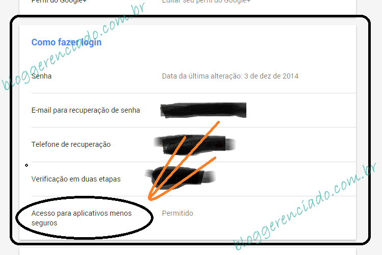 Login conta
