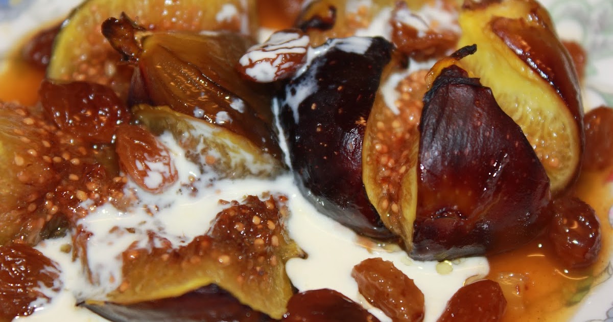 Soupedup Garden Fresh Figs Roasted in Lavender Butter with Macerated Raisins & Orange Ginger