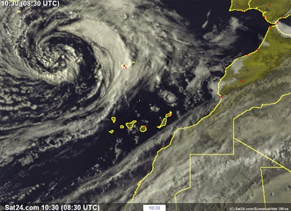 Se aproxima borrasca a Canarias, 13 abril Se aproxima borrasca a Canarias, 13 abril