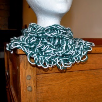 armknitting infinity scarf in double knit yarn armknitting infinity scarf in double knit yarn