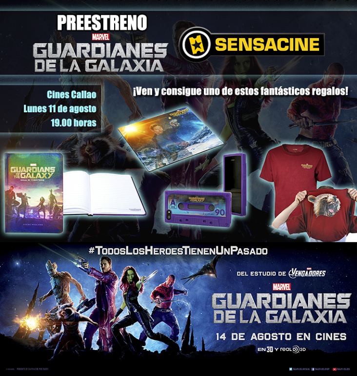 Concurso Sensacine "Guardianes de la Galaxia" Concurso Sensacine "Guardianes de la Galaxia"