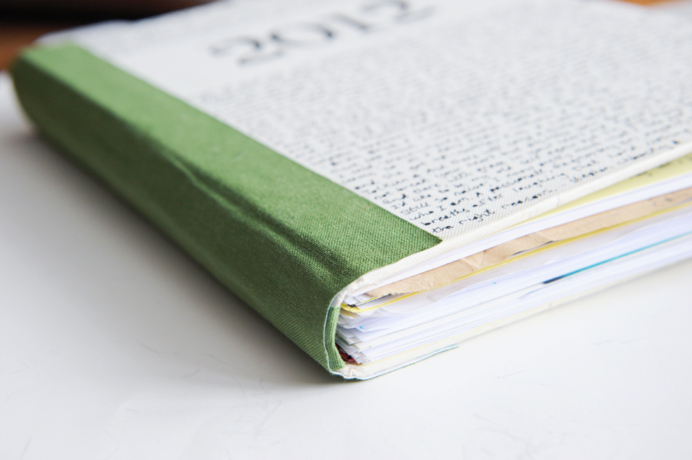 Paper Raindrops Finished art journal & book binding DIY!