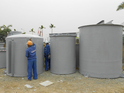 Bồn composite chứa hóa chất PAC