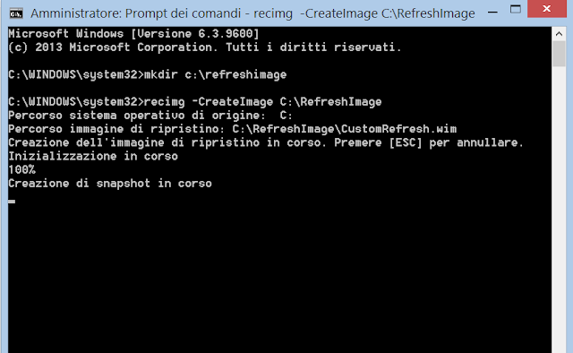 HOW TO: Sostituire l'immagine di riferimento per refresh di Windows 8.1 17 recovery02