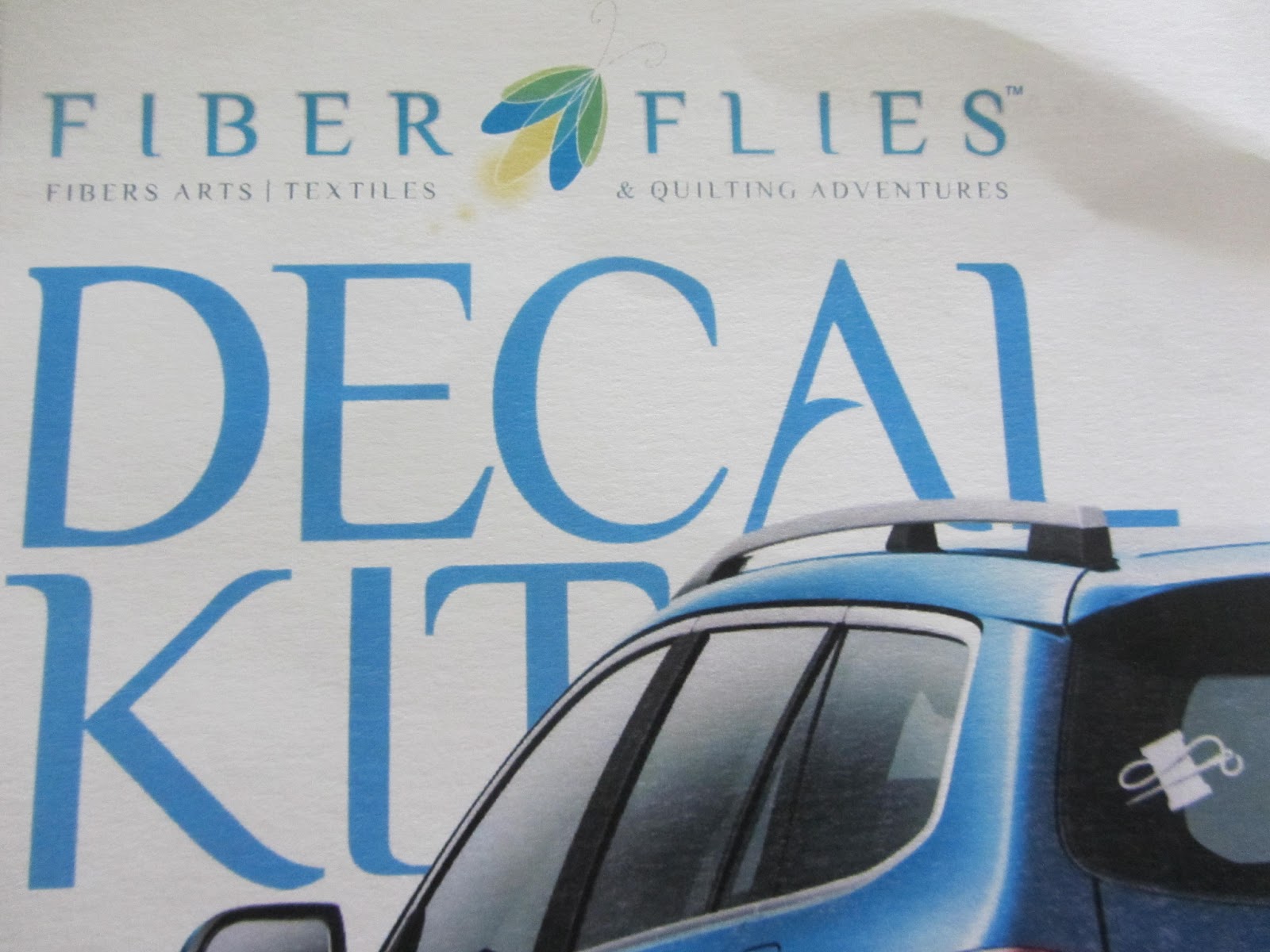 Quilting Square One sweet decal for my ride and MORE fabric in my house