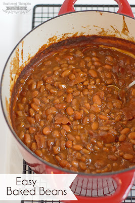 Easy Baked Beans recipe with a secret ingredient that makes the beans extra yummy! #beans