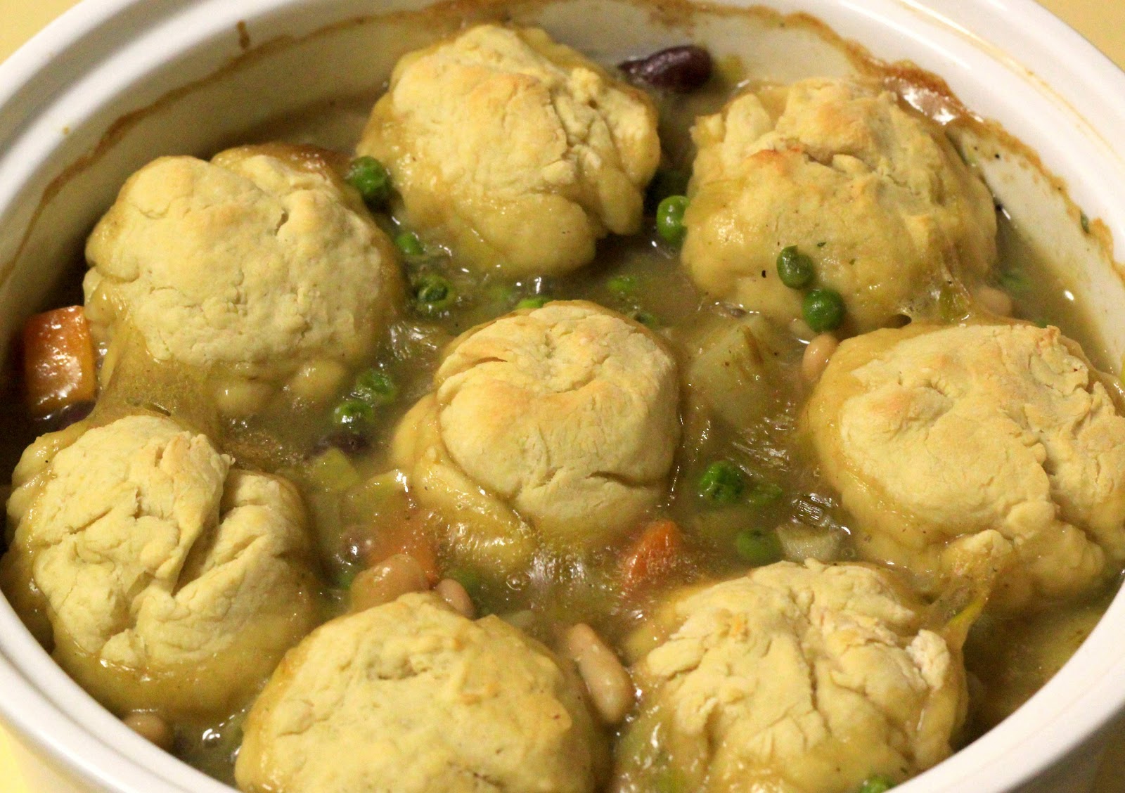 The Vegan Apprentice Leek and Bean Cassoulet with Biscuits