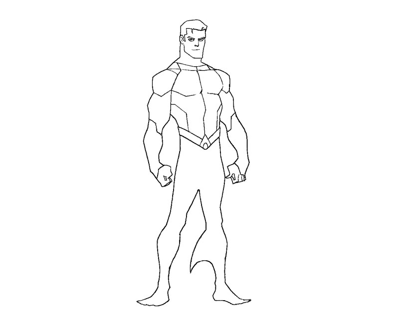 Martian Manhunter Coloring Pages #2 Martian Manhunter Coloring Pages #2