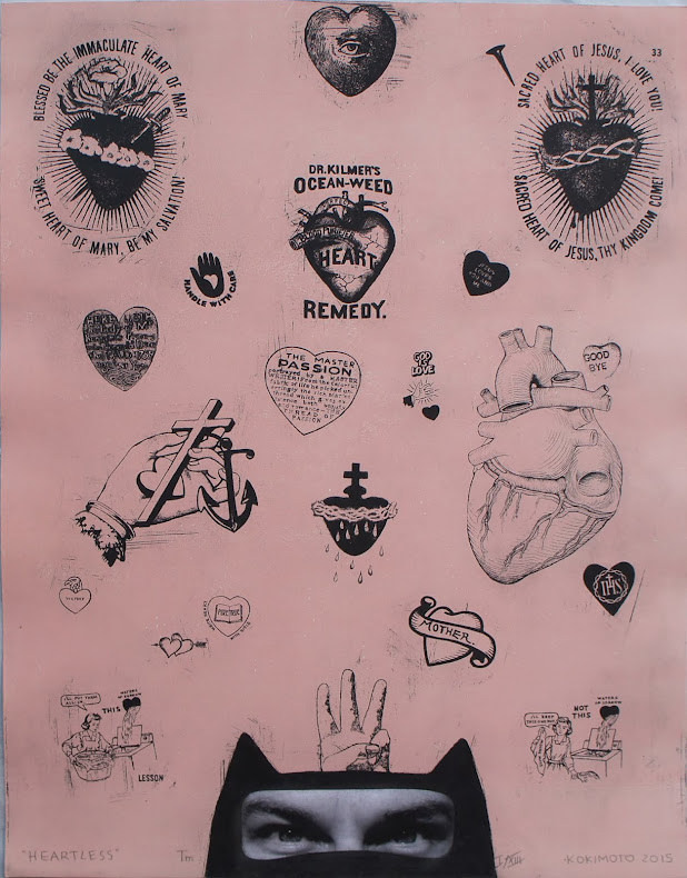 Heartless, Kokimoto, 2015. Mixed Technique, 66x50 cm