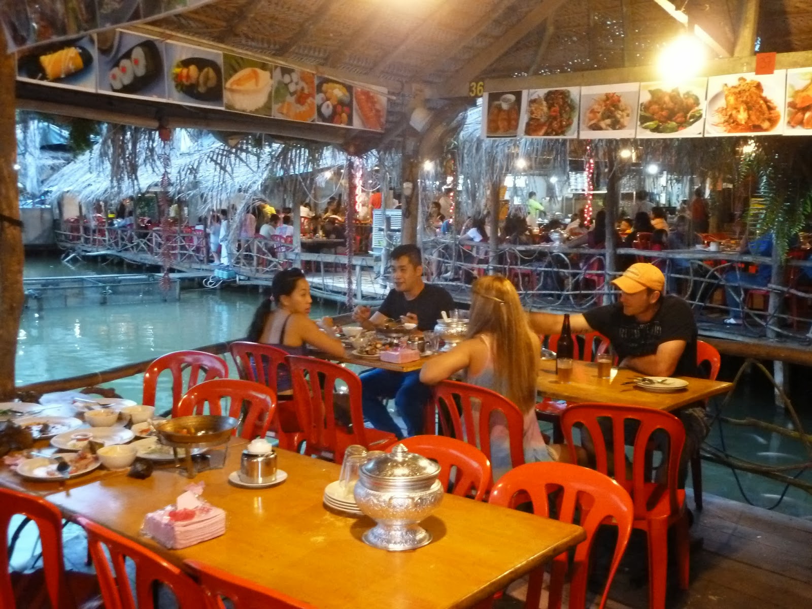 Kee Hua Chee Live! NICE DINNER AT VEGETABLE FISH FARM THAI RESTAURANT