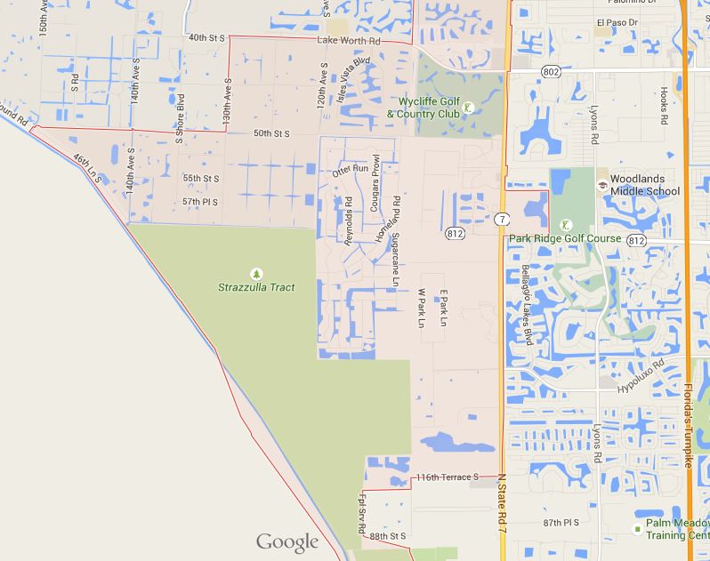 Zip Code Map Lake Worth Florida United States Map