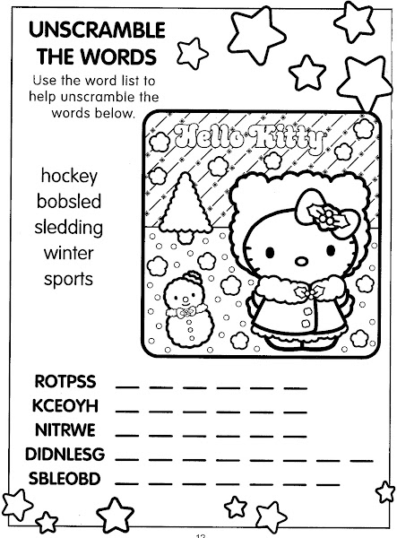 Hello Kitty Coloring and Activity Pages