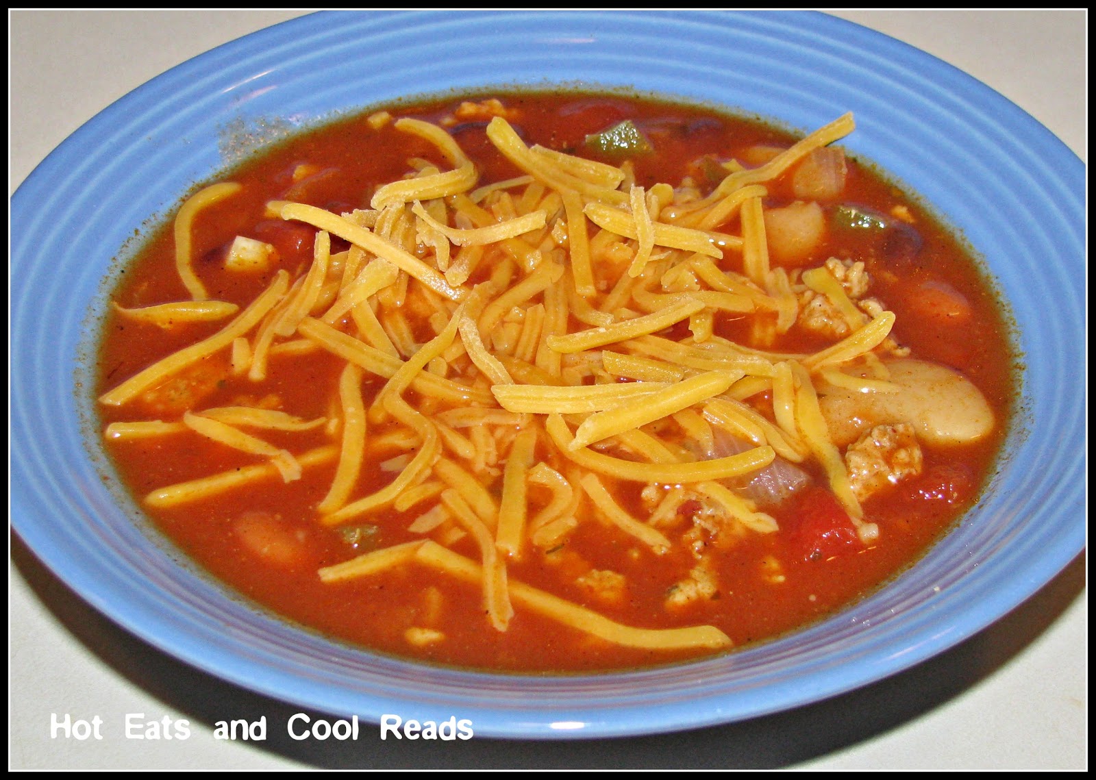Hot Eats and Cool Reads Ground Chicken Chili Recipe