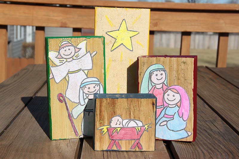 Kara's Creative Place Advent Blocks Church Advent Craft