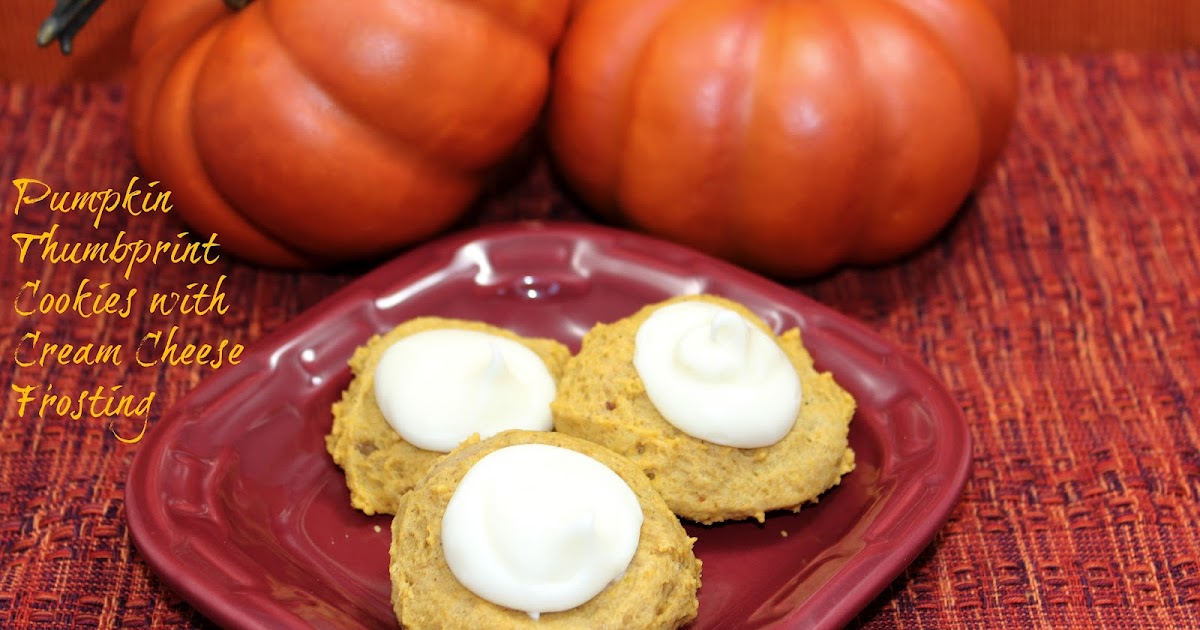 Michelle's Tasty Creations Pumpkin Thumbprint Cookies with Cream