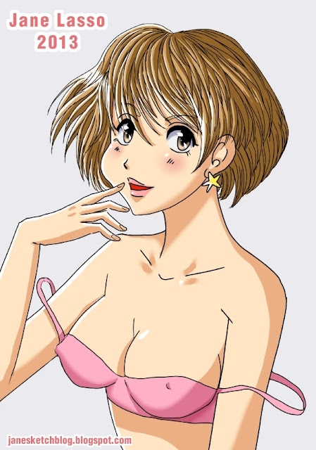 Dibujo Chica manga sweet sexy cellshading