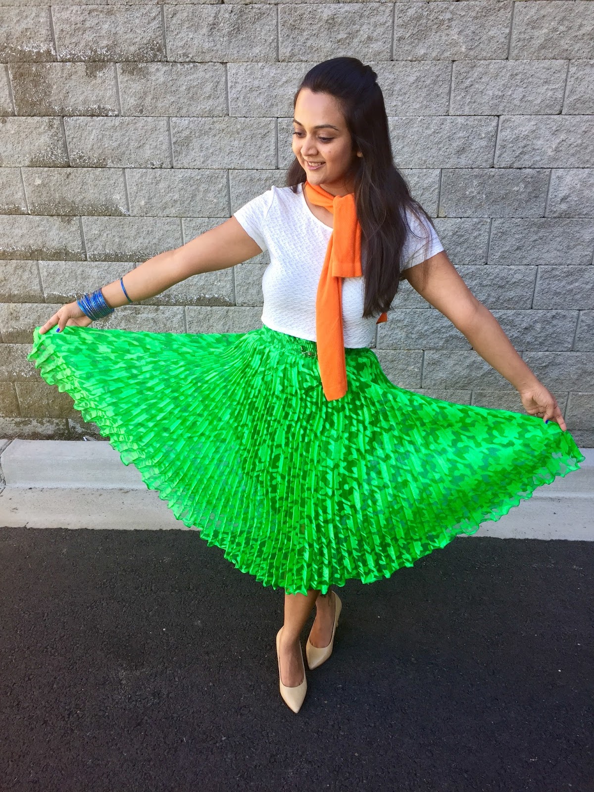 Indian Flag Colors Inspired Outfit Ananya Tales