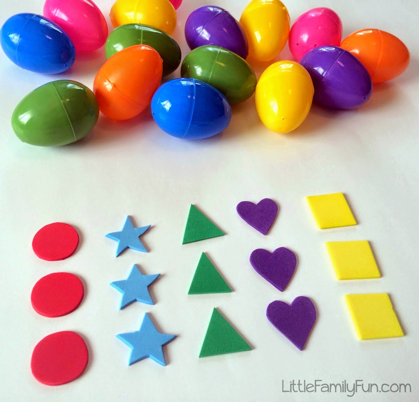 Little Family Fun Easter Egg Shape Hunt!