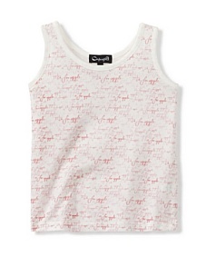 MyHabit: Save Up to 60% off Back to School Tees, Leggings and More: Jam Tank with A For Apple Script - A soft knit design for your little apple, all-over logo print