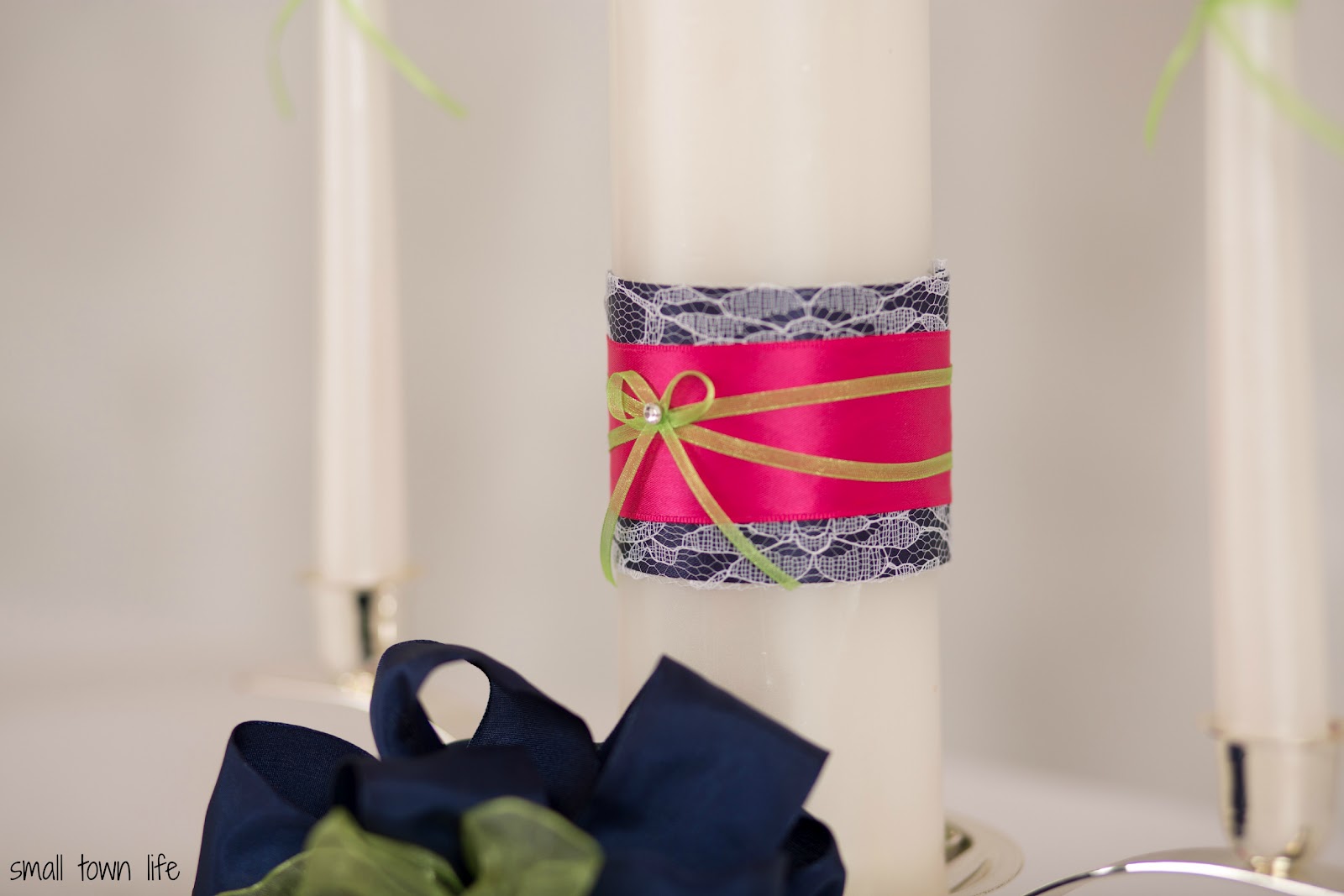 Small Town Life Our Wedding Details DIY Unity Candle