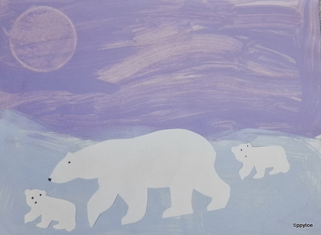 Tippytoe Crafts: Polar Bears at Twilight