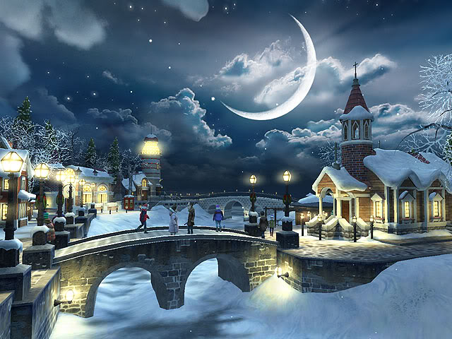 create free wallpaper christmas winter scene for desktop village of s country christmas