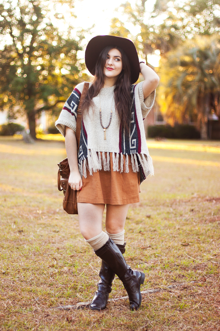 Comfy, Easy, + Cute Dresses With Tall Boots A Walk in the Park