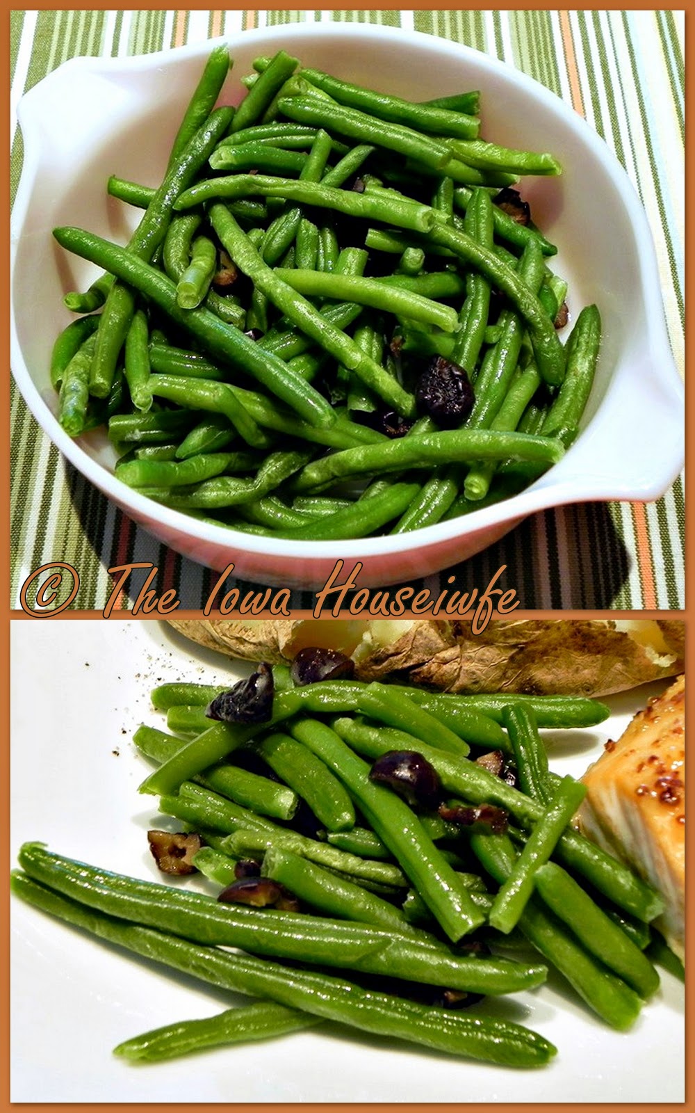 The Iowa Housewife Green Beans with Olives