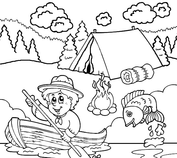 Family People And Jobs Coloring Pages Scouting Coloring