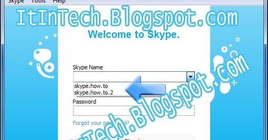 delete skype login name delete skype login name