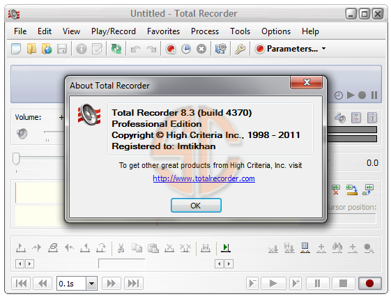 Total Recorder Professional Edition 8.3 Build 4370 Full Version