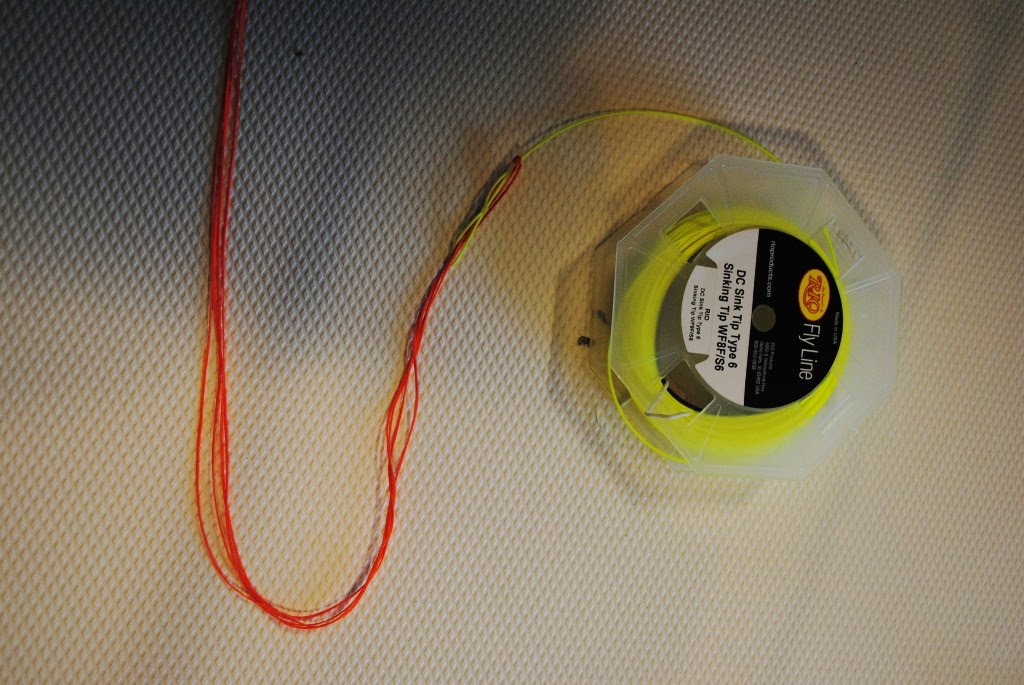 I like to use a nail knot tool for this. Simply put a loop in the fly line