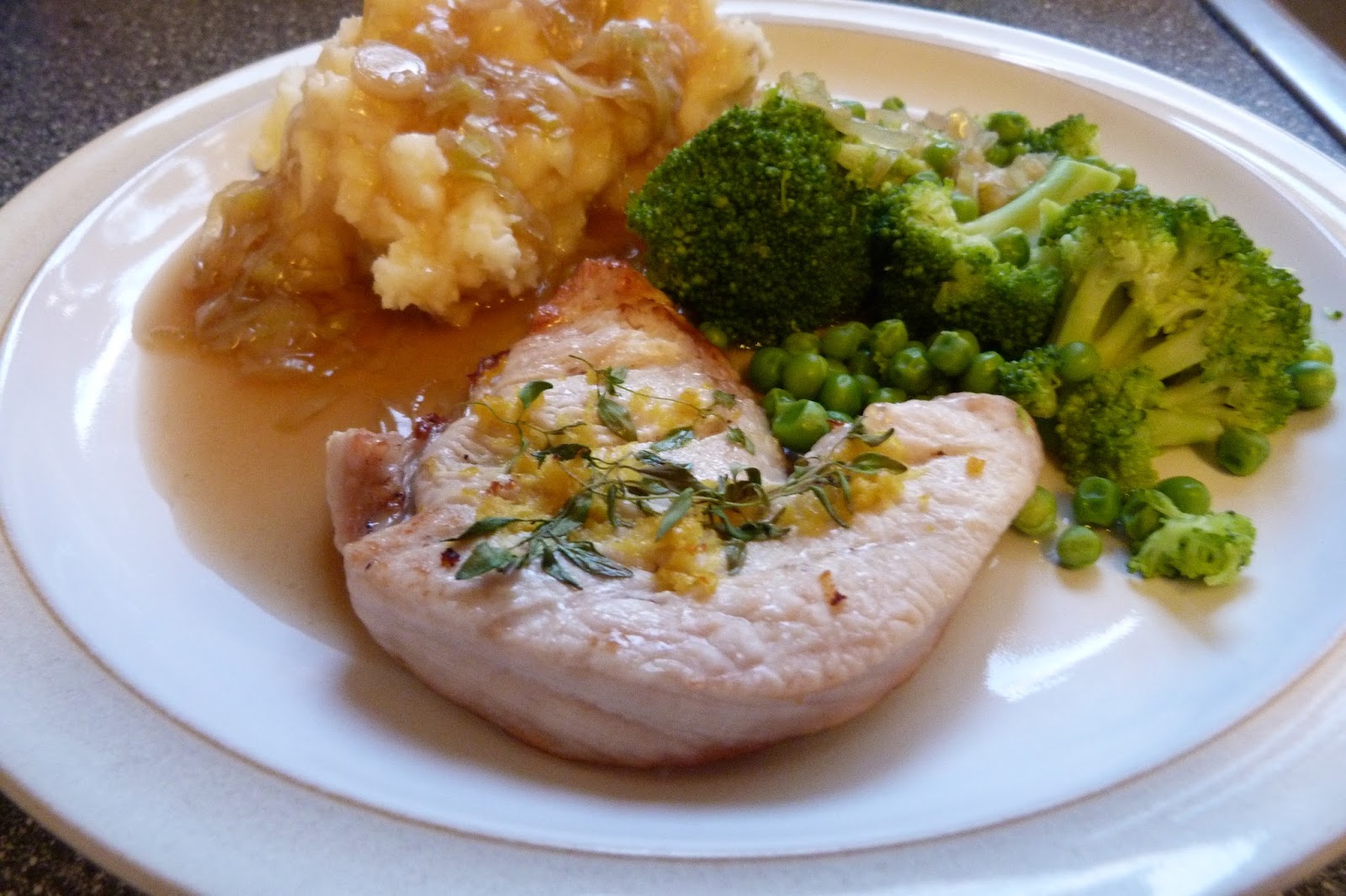 Given To Distracting Others Sizzled Turkey with Leek and Turkey Gravy