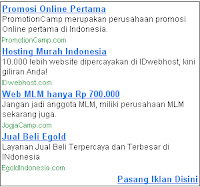 Memasang iklan dari AdsenseCamp adsense,indonesia,adsense lokal