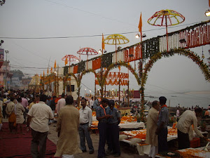 Main stage  for ceremonial functions on Dev Deepavali(Karthik Purnima) Day .