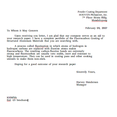 Business Letter