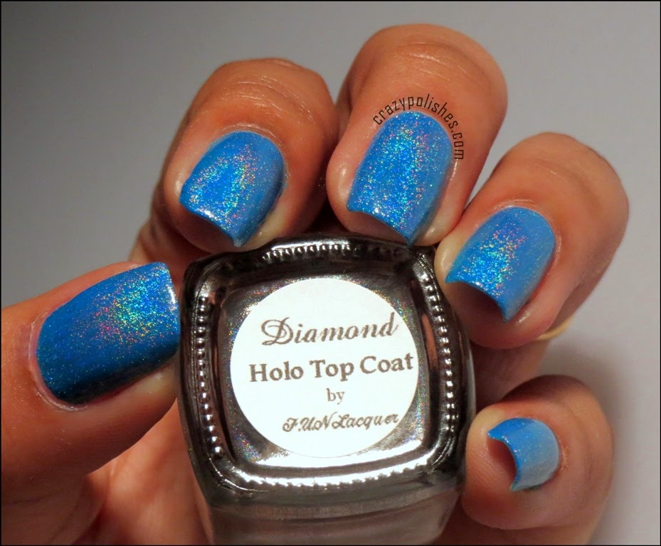 Crazy Polishes F.U.N Lacquer Diamond Holographic Top Coat