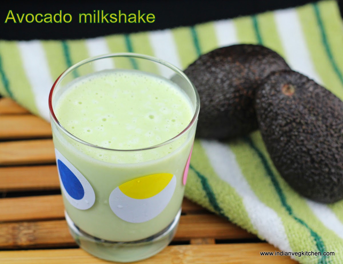 IndianVegKitchen Vegan Avocado Smoothie Avocado Milkshake Summer