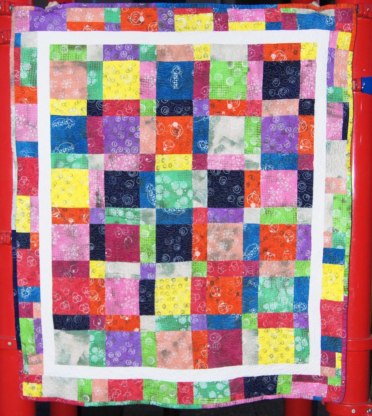 Dyed & Screenprinted Quilt {tutorial} Tauni + Co