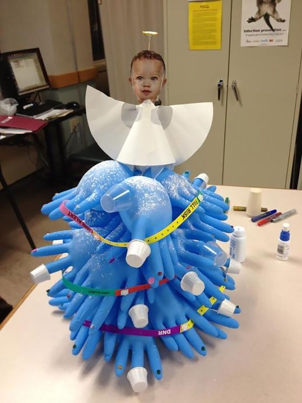 UNIQUE UNUSUAL OR INTERESTING 10 Medical Glove Christmas Trees