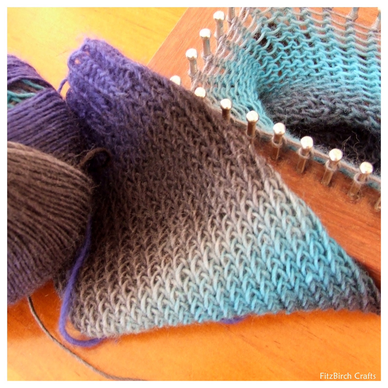 FitzBirch Crafts: Loom Knit Socks