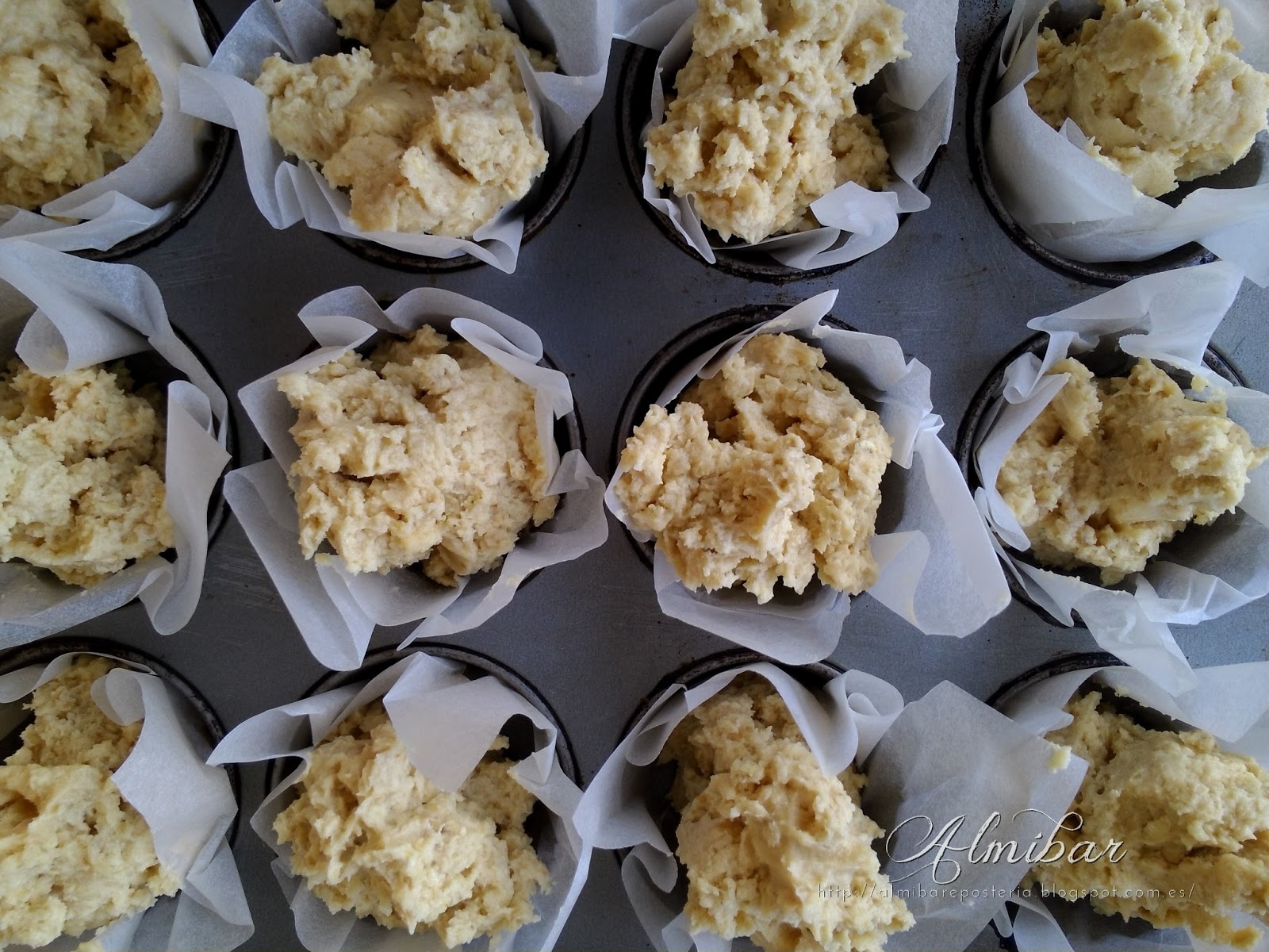 Almíbar Cupcakes de avena