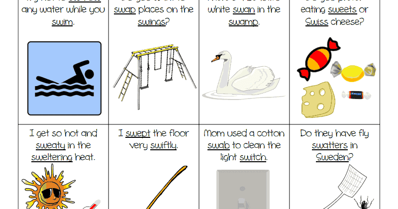 sw blends flash cards